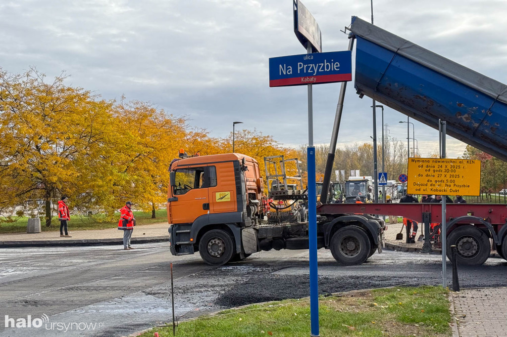 Ruszył remont al. KEN na Kabatach