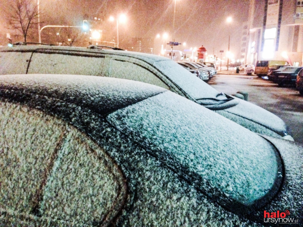 Spadł pierwszy śnieg! Ursynów (prawie) biały!