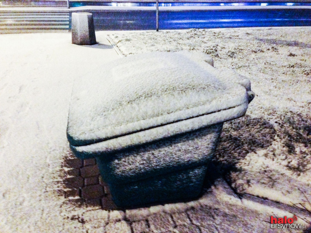 Spadł pierwszy śnieg! Ursynów (prawie) biały!