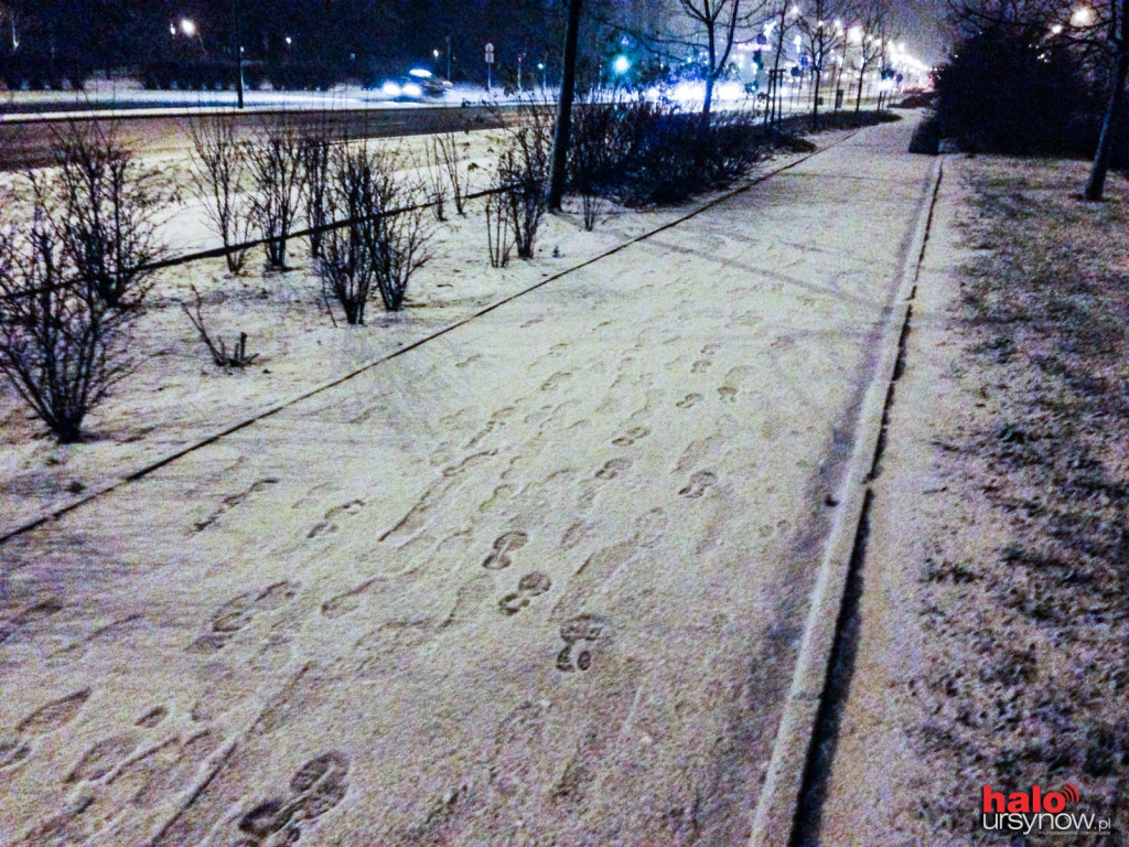 Spadł pierwszy śnieg! Ursynów (prawie) biały!