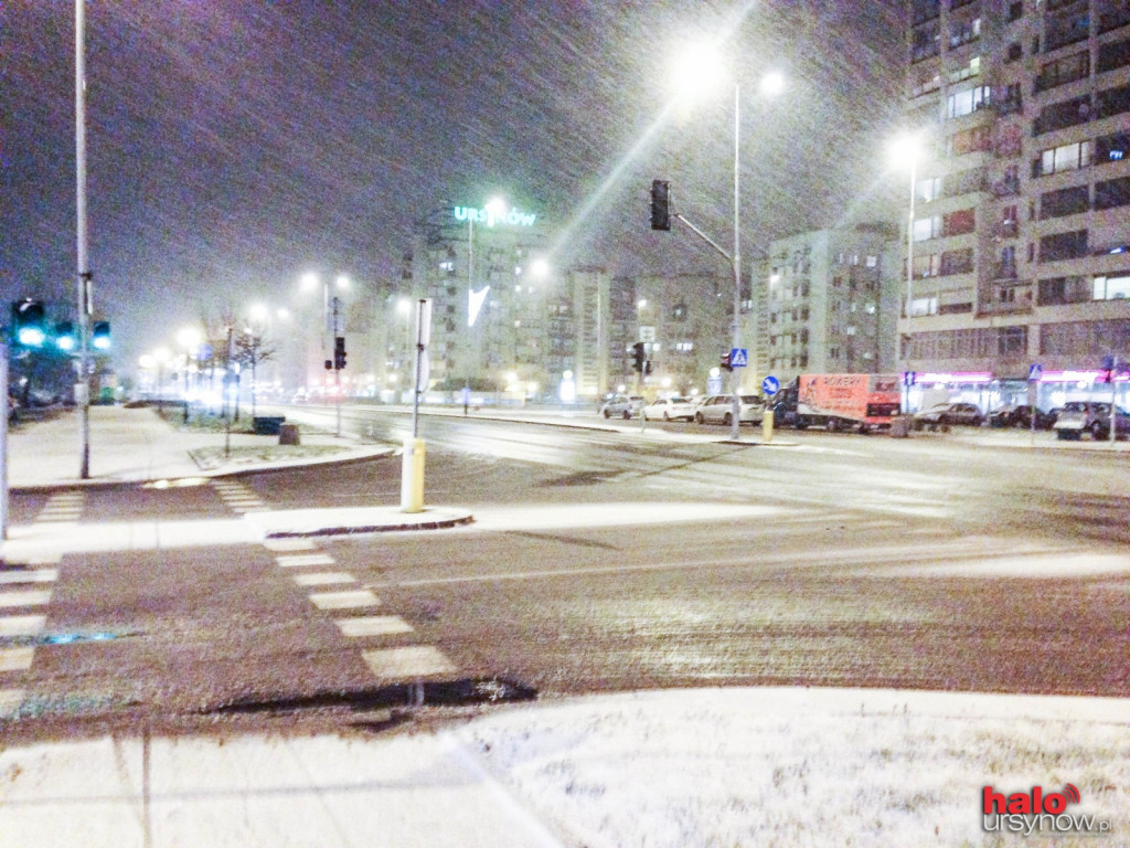 Spadł pierwszy śnieg! Ursynów (prawie) biały!
