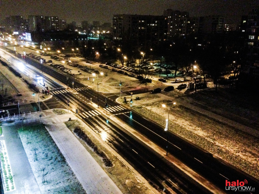 Spadł pierwszy śnieg! Ursynów (prawie) biały!