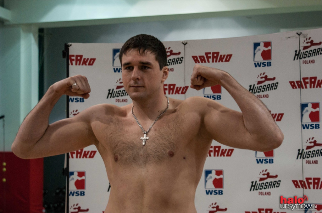 Ważenie zawodników przed galą World Series of Boxing w Arenie Ursynów
