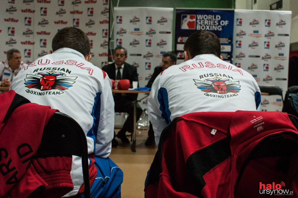 Ważenie zawodników przed galą World Series of Boxing w Arenie Ursynów