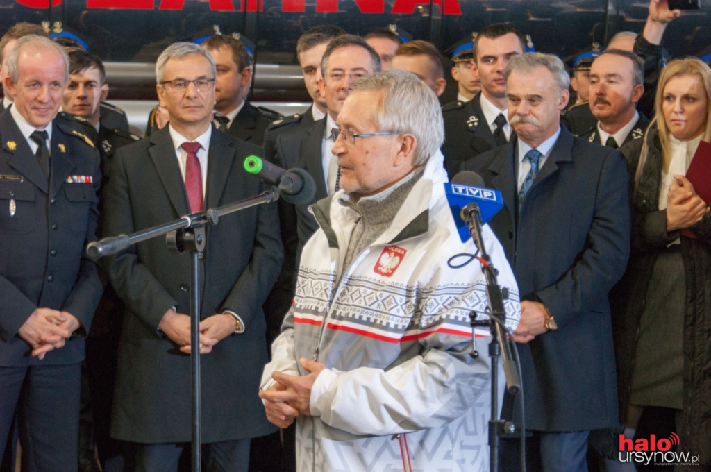 Złoty strażak z Soczi na Ursynowie. Powitanie Zbigniewa Bródki