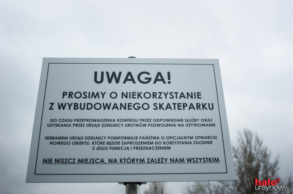 Skatepark gotowy! Kiedy otwarcie?
