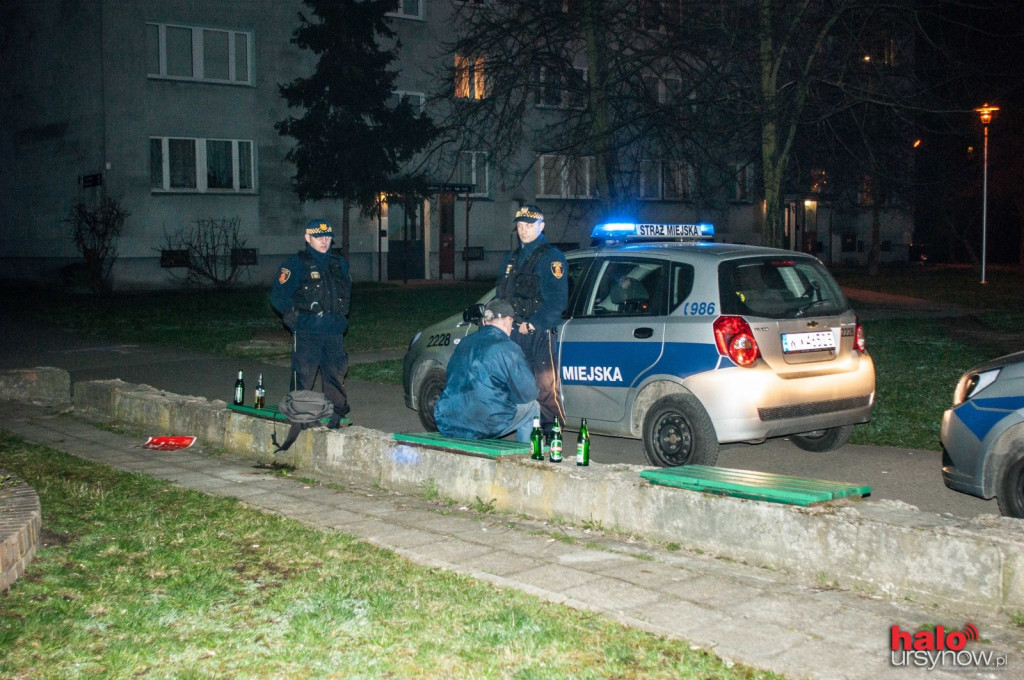 Nocny patrol Straży Miejskiej i portalu haloursynow.pl