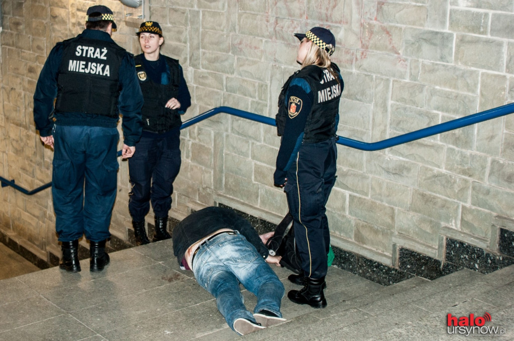 Nocny patrol Straży Miejskiej i portalu haloursynow.pl