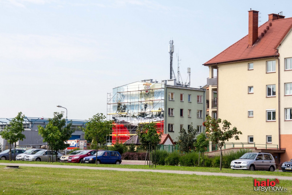 Mural ku czci Żołnierzy Wyklętych i rtm. Witolda Pileckiego na Ursynowie
