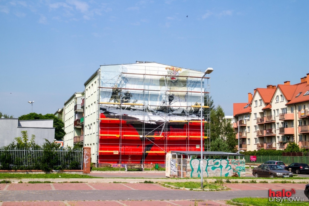 Mural ku czci Żołnierzy Wyklętych i rtm. Witolda Pileckiego na Ursynowie