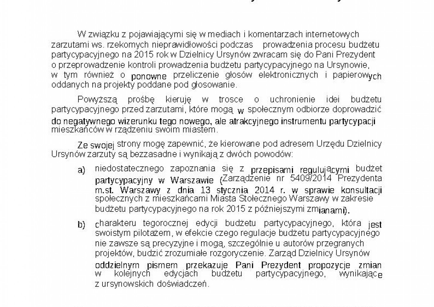 Dzielnica proponuje zmiany w zasadach Budżetu Partycypacyjnego