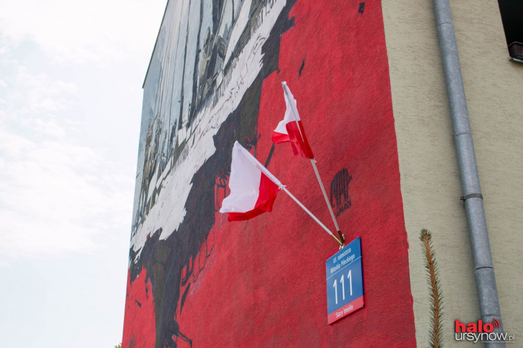 Mural upamiętniający rtm. Witolda Pileckiego