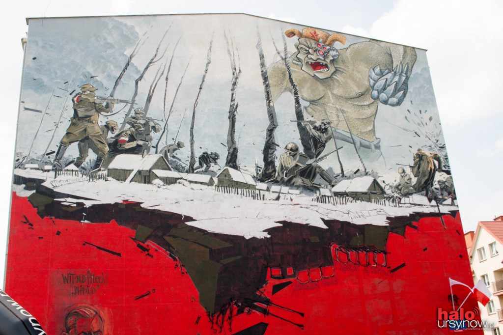 Mural upamiętniający rtm. Witolda Pileckiego