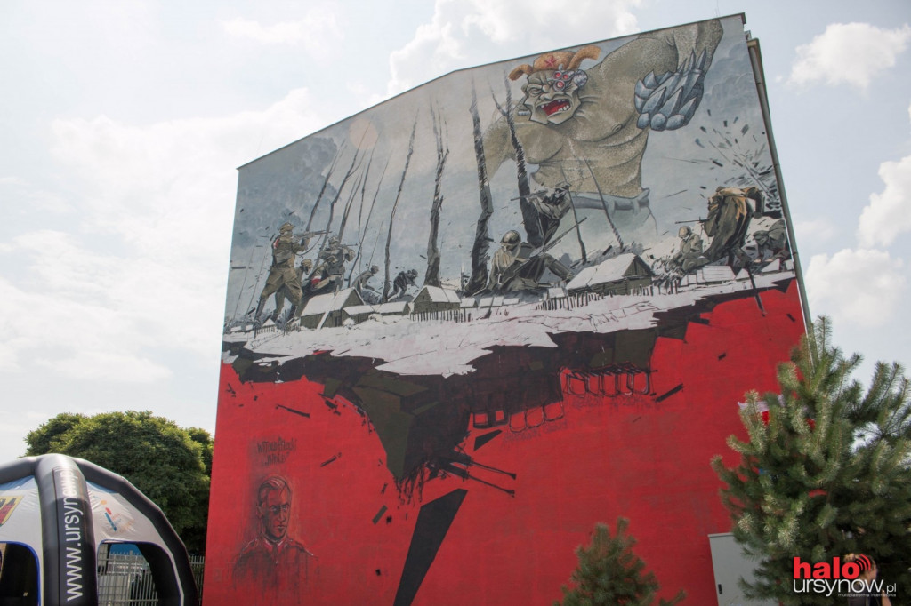 Mural upamiętniający rtm. Witolda Pileckiego