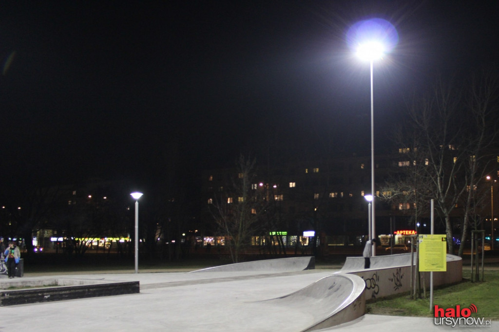 Skatepark przy Bażantarnii oświetlony!