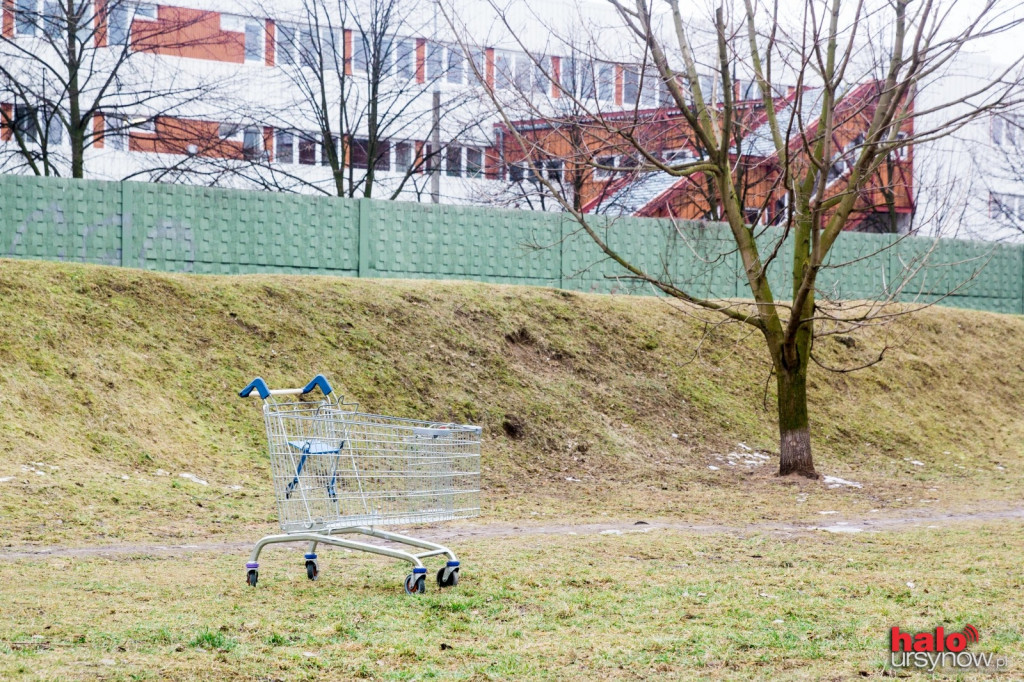 Wózek na Wilczym Dole? Ktoś zapomniał po zakupach?