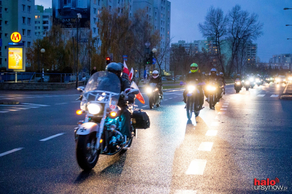 Motocykliści uczcili Święto Niepodległości. PARADA NA URSYNOWIE