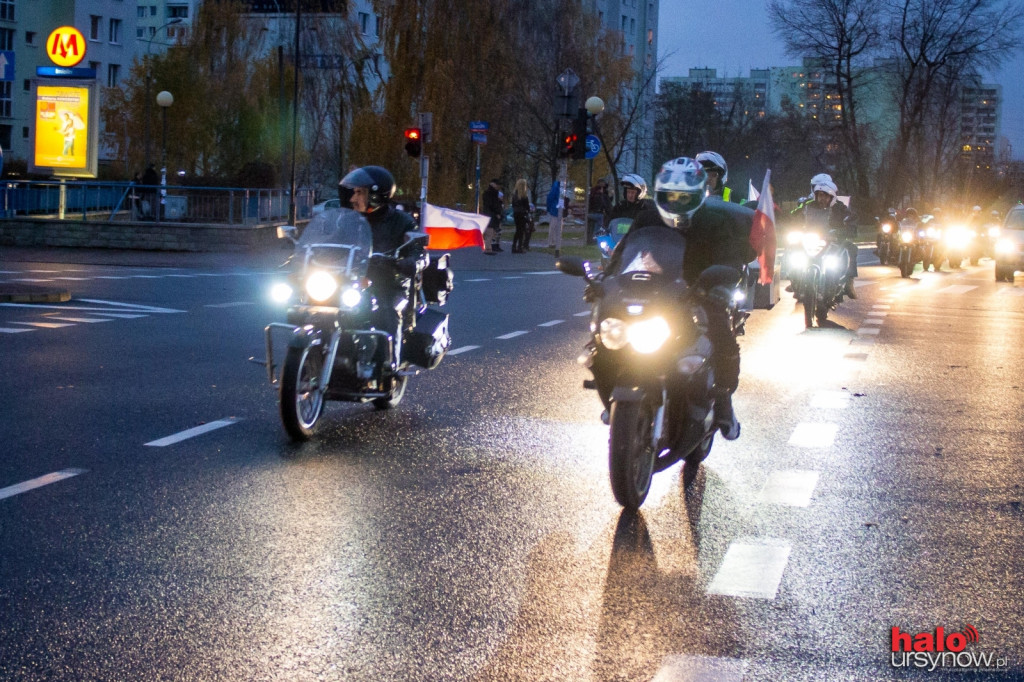 Motocykliści uczcili Święto Niepodległości. PARADA NA URSYNOWIE