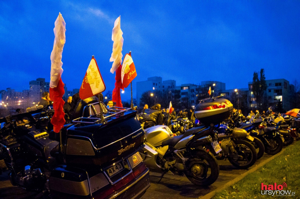 Motocykliści uczcili Święto Niepodległości. PARADA NA URSYNOWIE