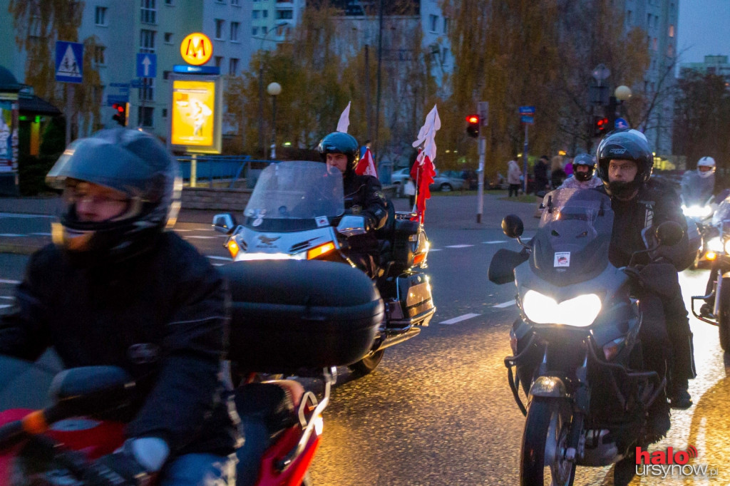Motocykliści uczcili Święto Niepodległości. PARADA NA URSYNOWIE