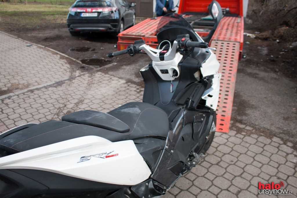 Wypadek na Puławskiej przy Ludwinowskiej. Motocyklista w szpitalu