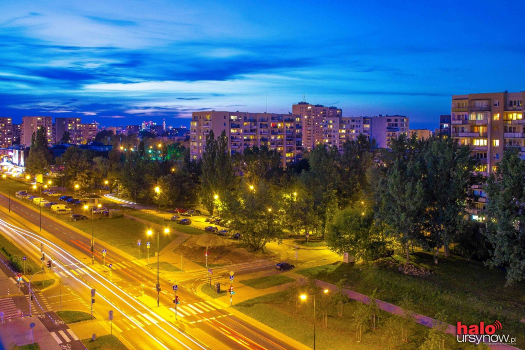 Imielin wieczorową porą