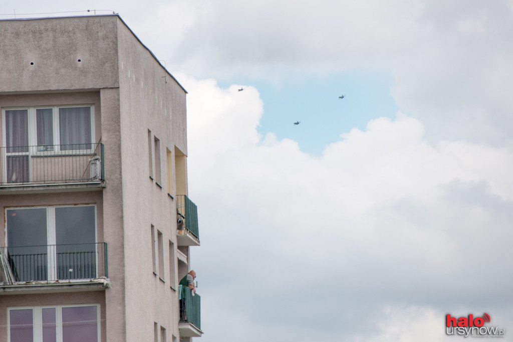 HUK, GWIZD Z NIEBA... Czyli wojskowe myśliwce nad Ursynowem! FOTO