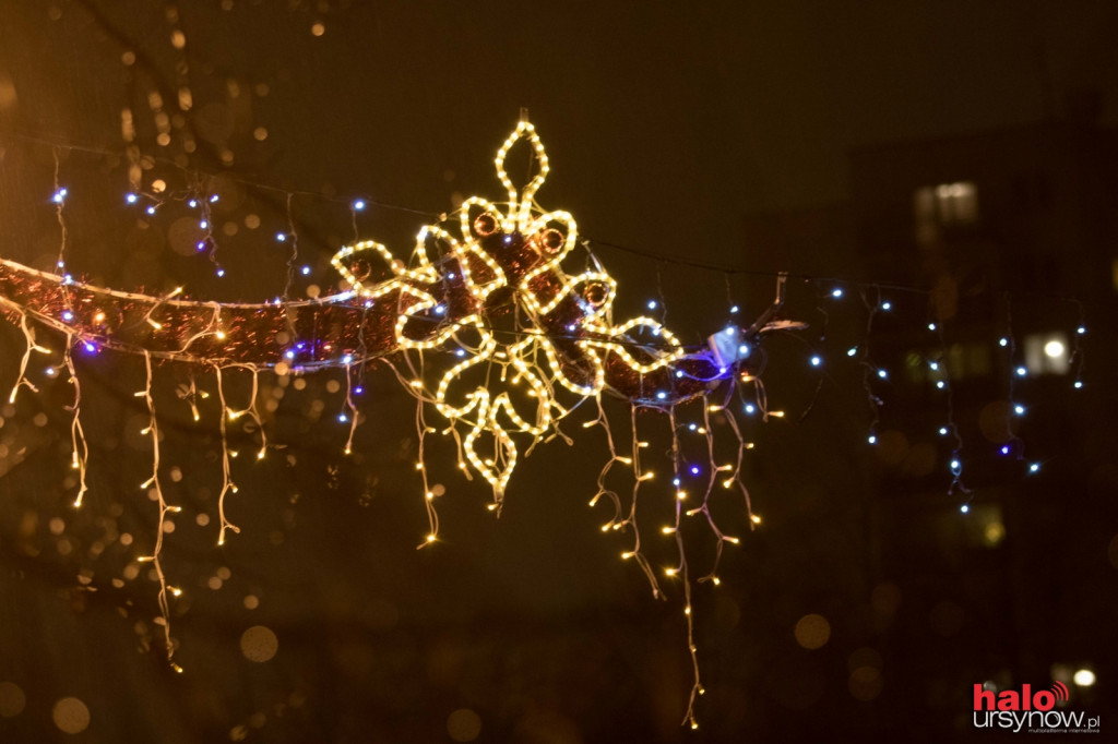 Świąteczna iluminacja w Parku Jana Pawła II