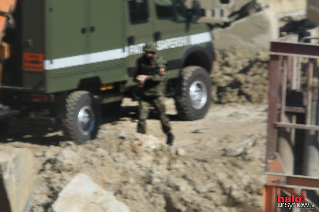 Niewybuch  na budowie tunelu POW. Nie było zagrożenia