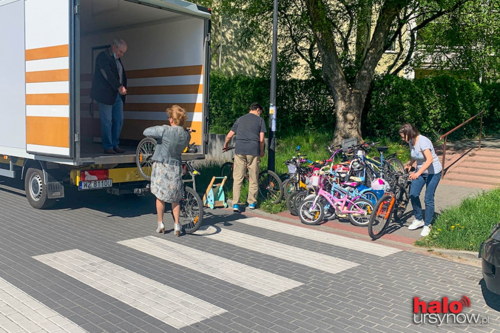 Rowery od mieszkańców Ursynowa pojechały do Lasek