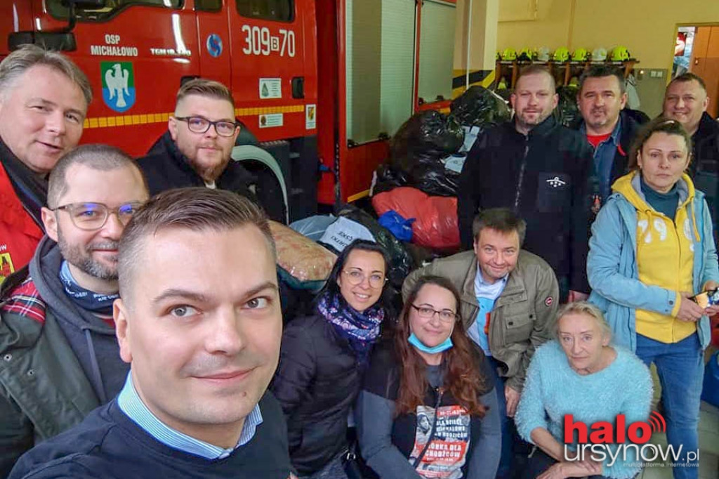 Udana zbiórka. Zabrakło dostawczaków na dary dla potrzebujących z Michałowa