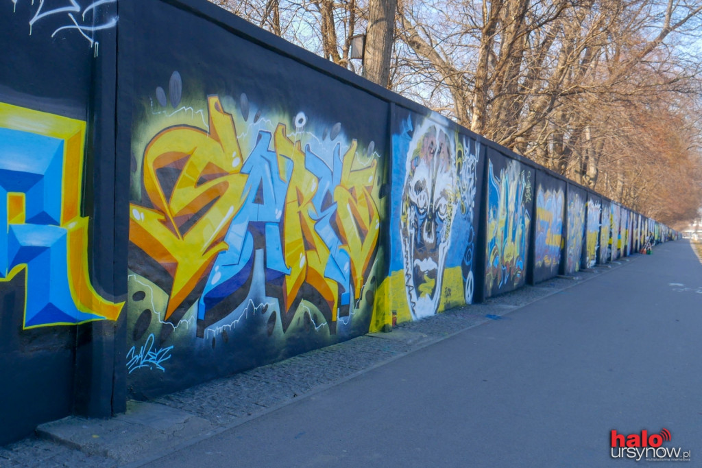 Niesamowite graffiti dla Ukrainy na murze Wyścigów