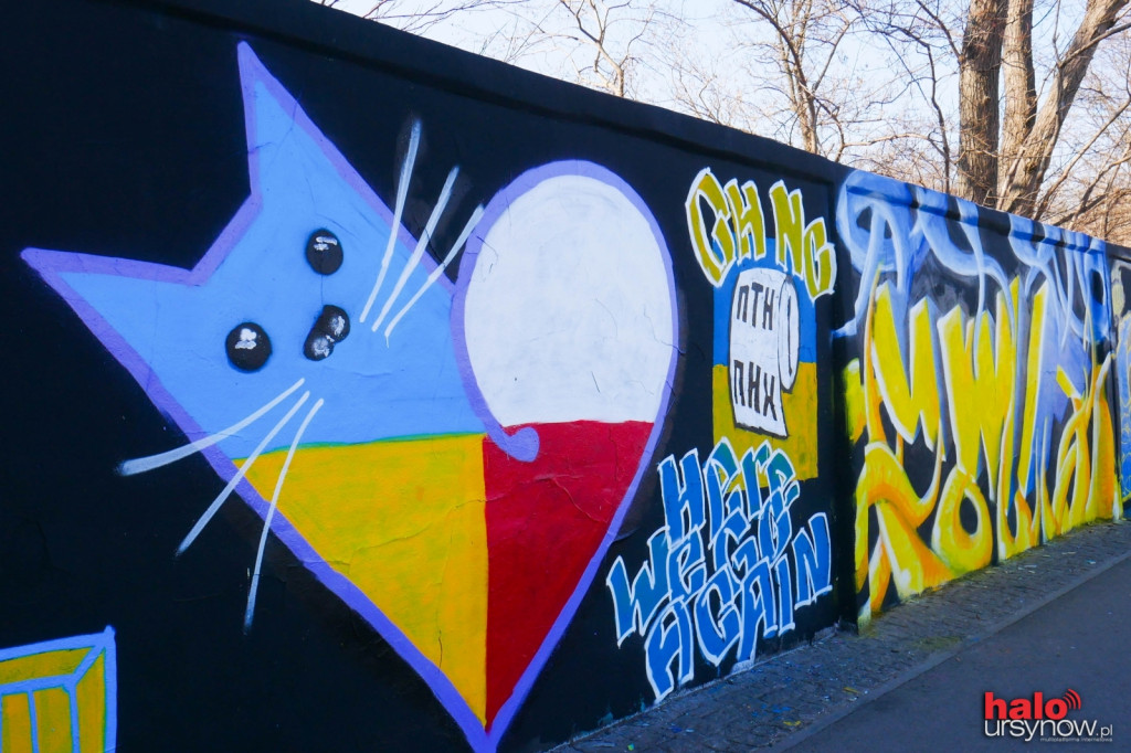 Niesamowite graffiti dla Ukrainy na murze Wyścigów