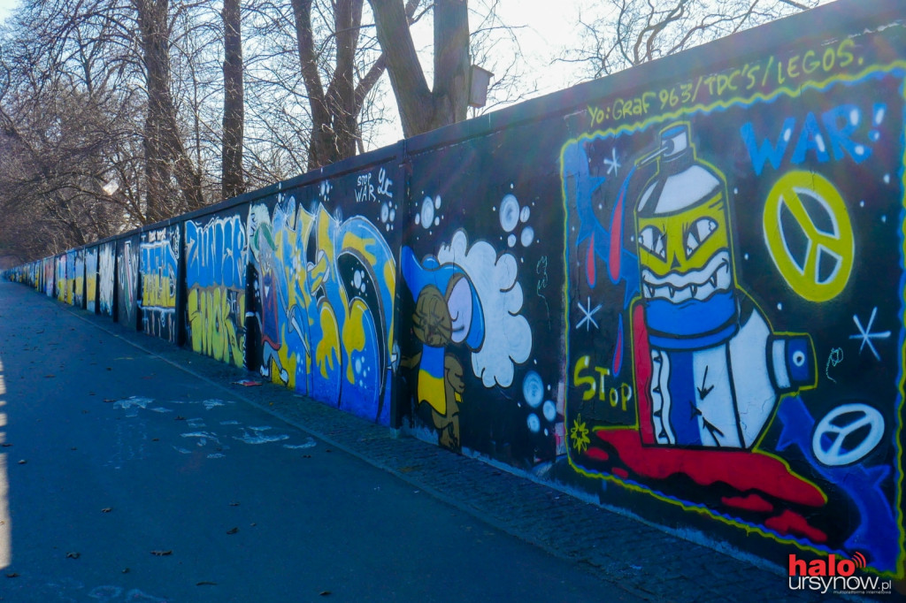 Niesamowite graffiti dla Ukrainy na murze Wyścigów