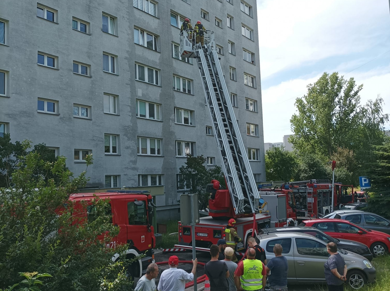 Eksplozja w bloku na Teligi. 