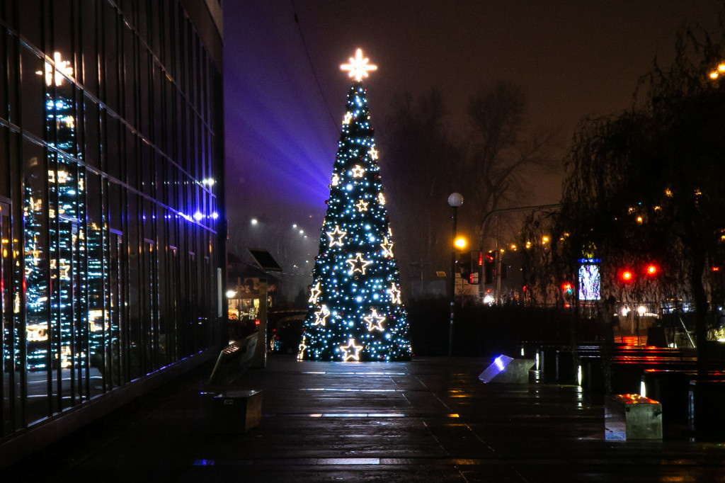 Przed ratuszem rozbłysła świąteczna iluminacja!