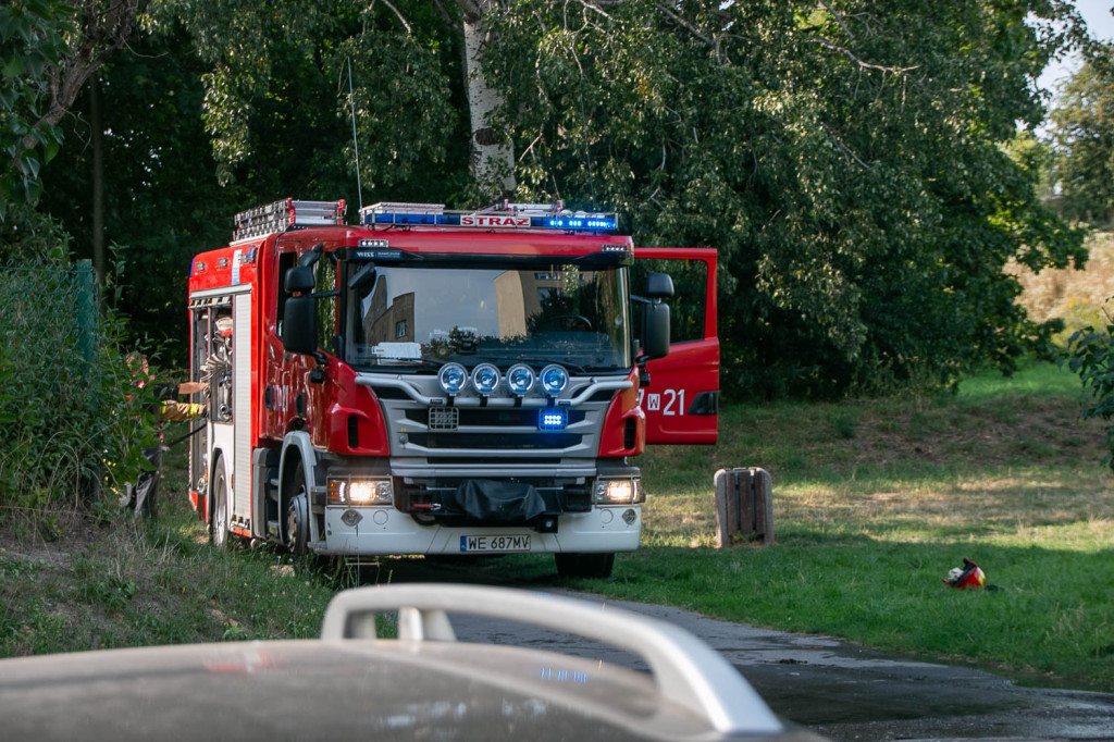 Pożar altanki przy Szolca-Rogozińskiego