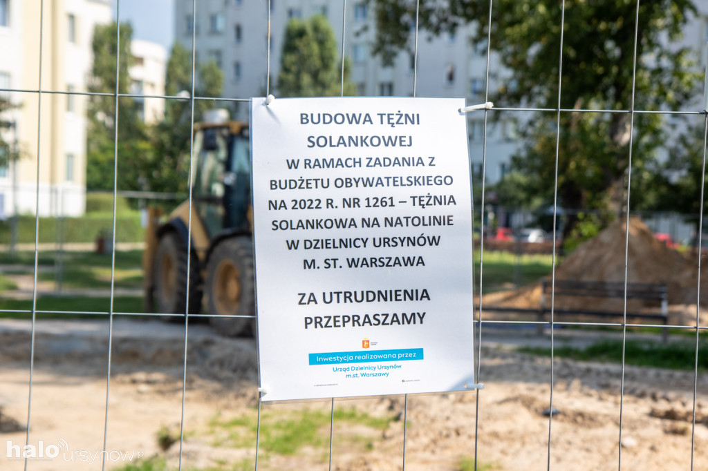 Wstrzymana budowa tężni na Natolinie