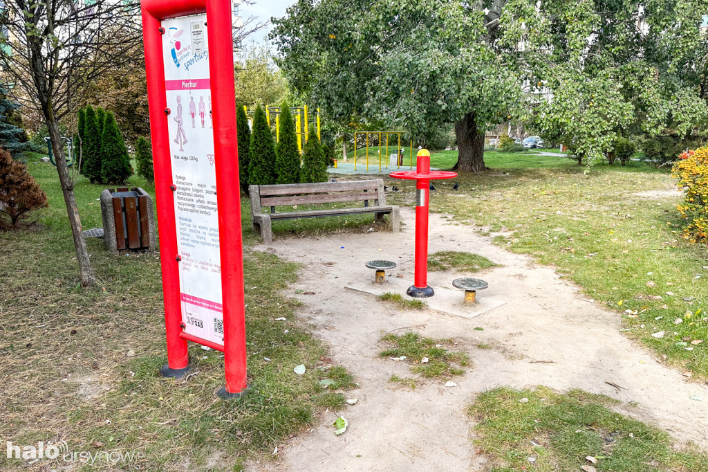 Siłownia plenerowa i  streetworkout na Kabatach