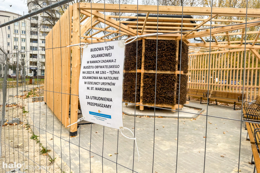 Zakończona budowa tężni na Natolinie
