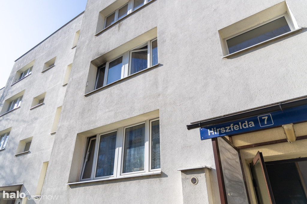 Pożar na Hirszfelda. Strażacy nie mogli dojechać