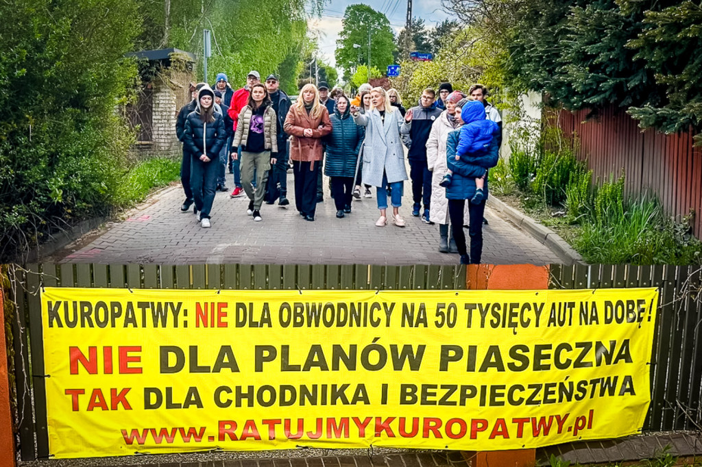 Protest mieszkańców ul. Kuropatwy