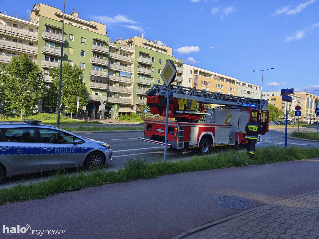 Pożar w Rossmannie przy al. KEN