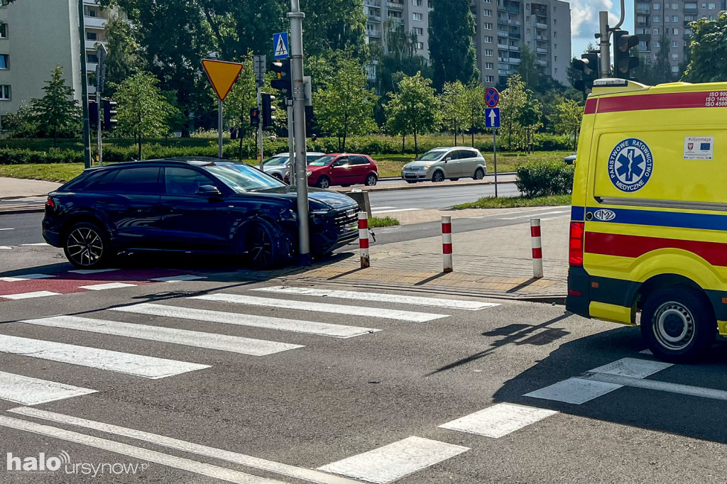 Potrącenie rowerzystki na Imielinie