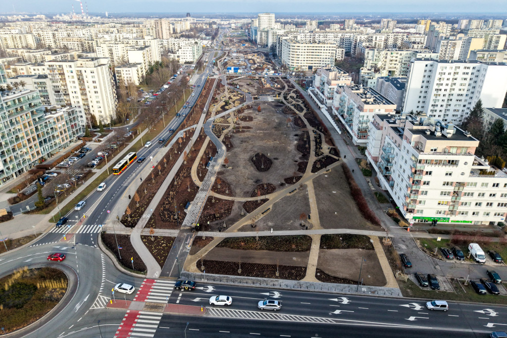 Tak powstaje Park nad POW na Ursynowie