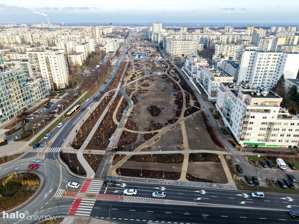 Tak powstaje Park nad POW na Ursynowie