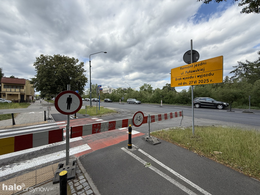 Trwa remont na Puławskiej