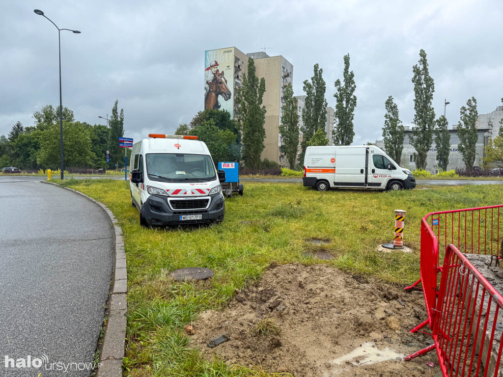Awaria ciepłownicza na Ursynowie Płn.
