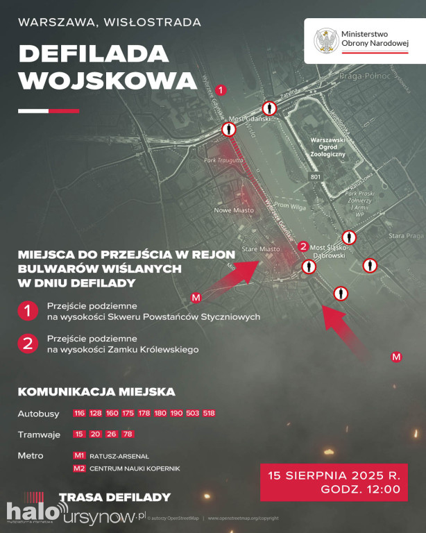 Informacje o defiladzie wojskowej