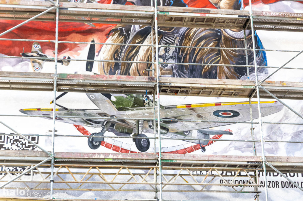 Mural z Janem Zumbachem na Ursynowie